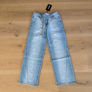 Thats So Fetch Low Rise Jeans Avelyn Bow on Pockets Size US 0 in Blue Pink